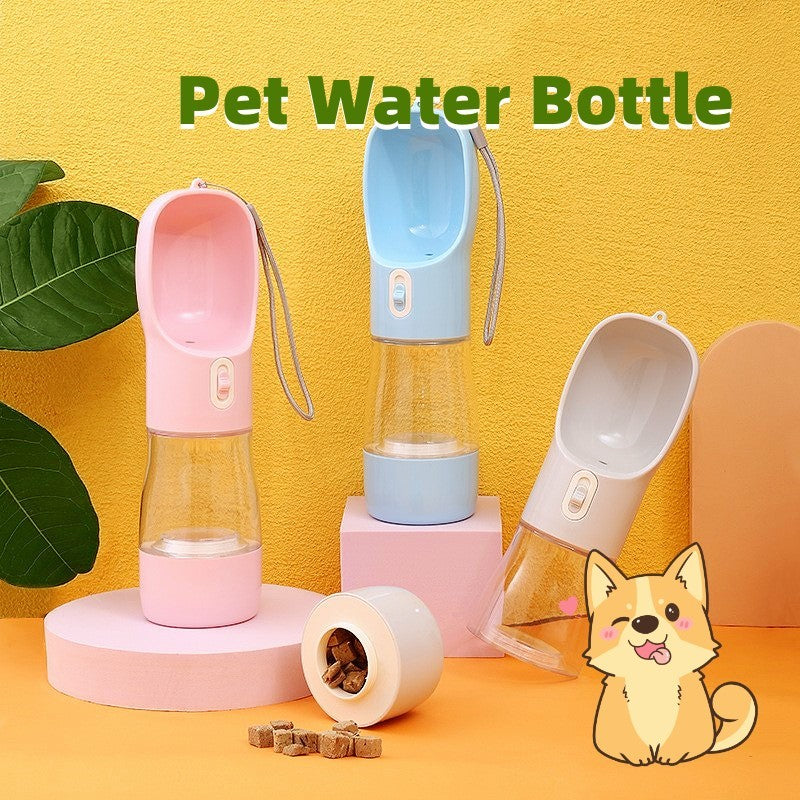 Dog Water Bottle Feeder Bowl Portable Water
