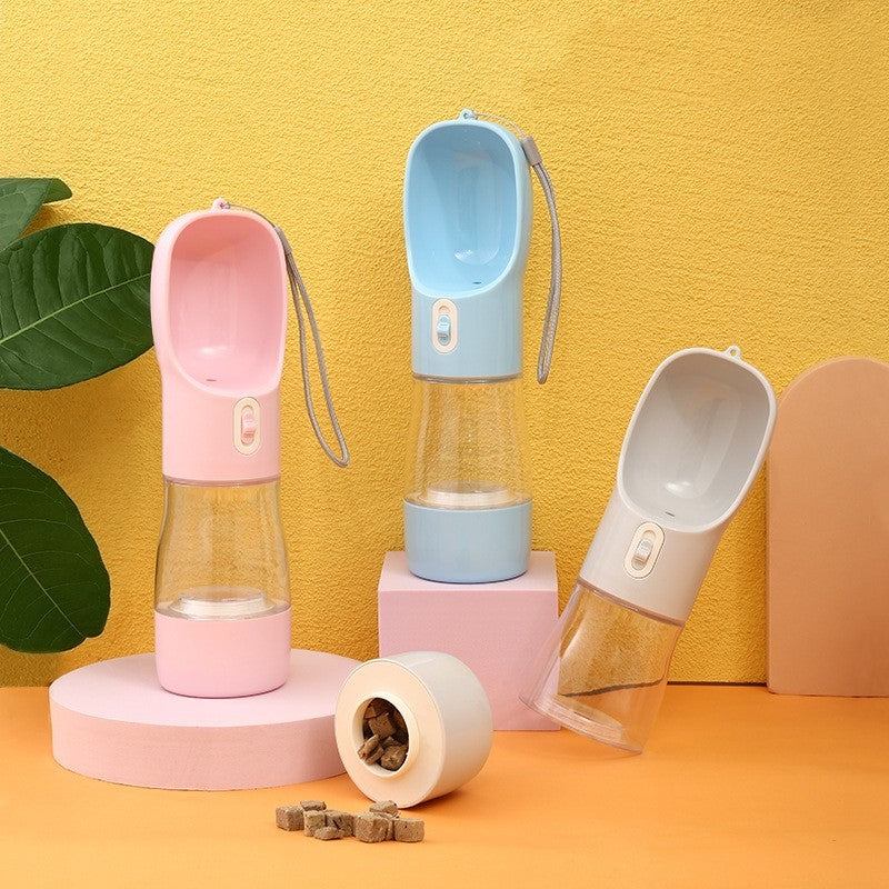 Dog Water Bottle Feeder Bowl Portable Water