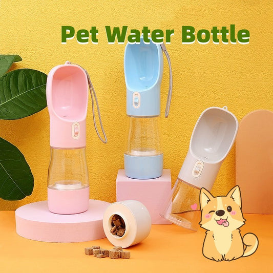 Dog Water Bottle Feeder Bowl Portable Water